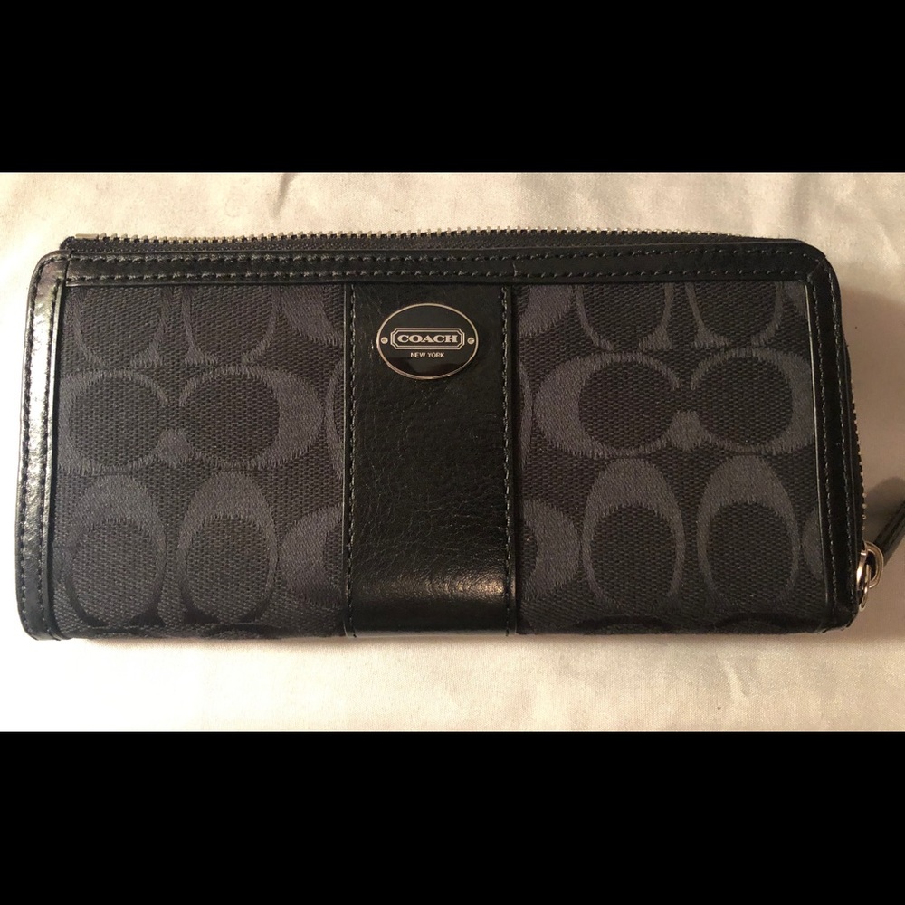 Black coach wallet